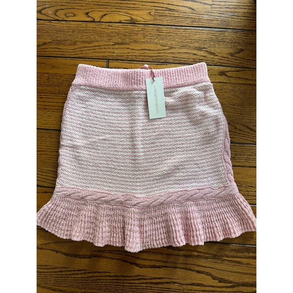 LoveShackFancy Heiress Pink Skirt NWT Size M - Picture 7 of 8